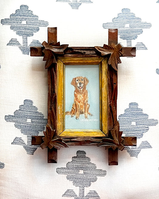Golden Retriever Miniature Original Painting