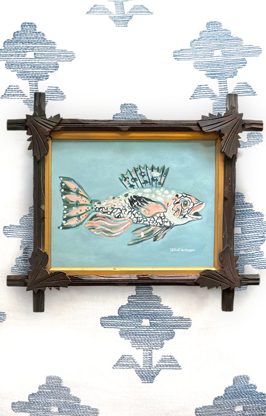 Blue Fish Original Painting