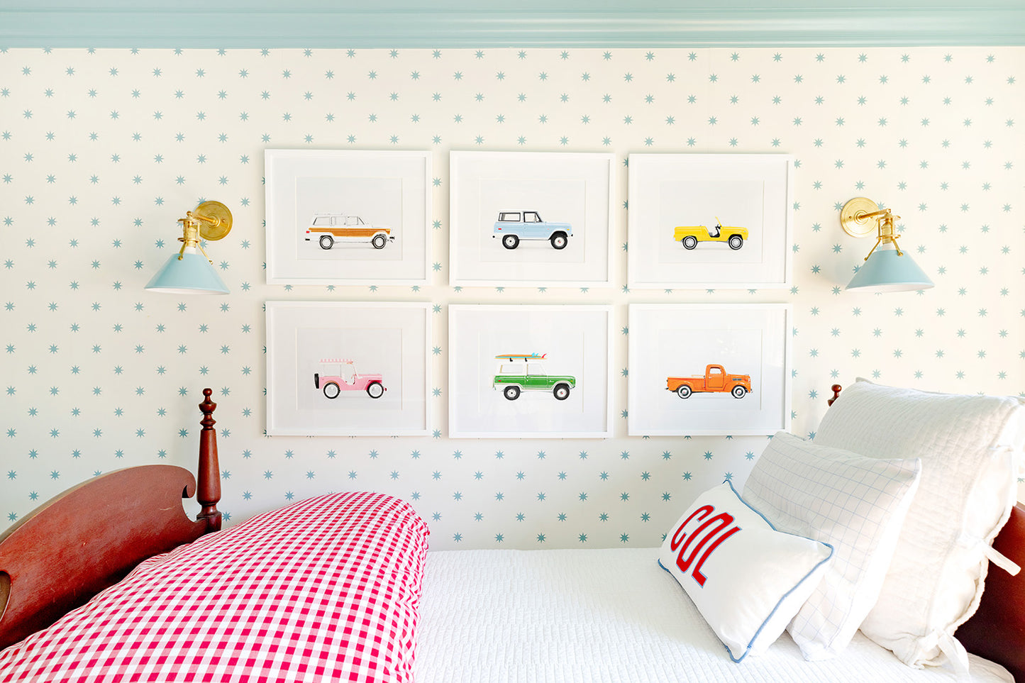 Car Series-Pink White Stripe