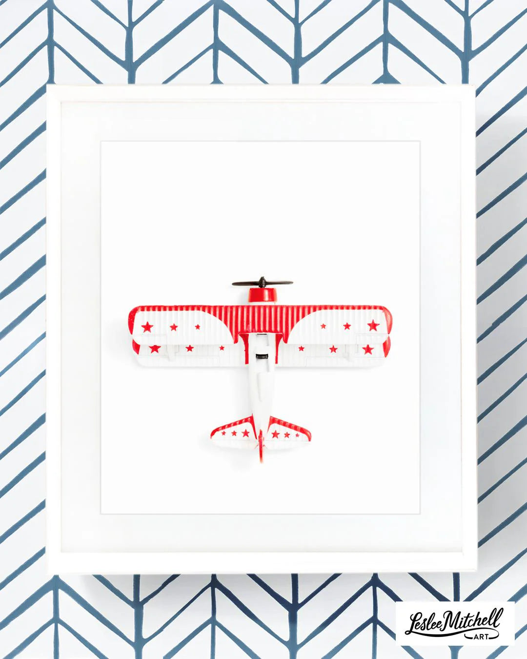 Airplane Series - Red & White Stars Overhead