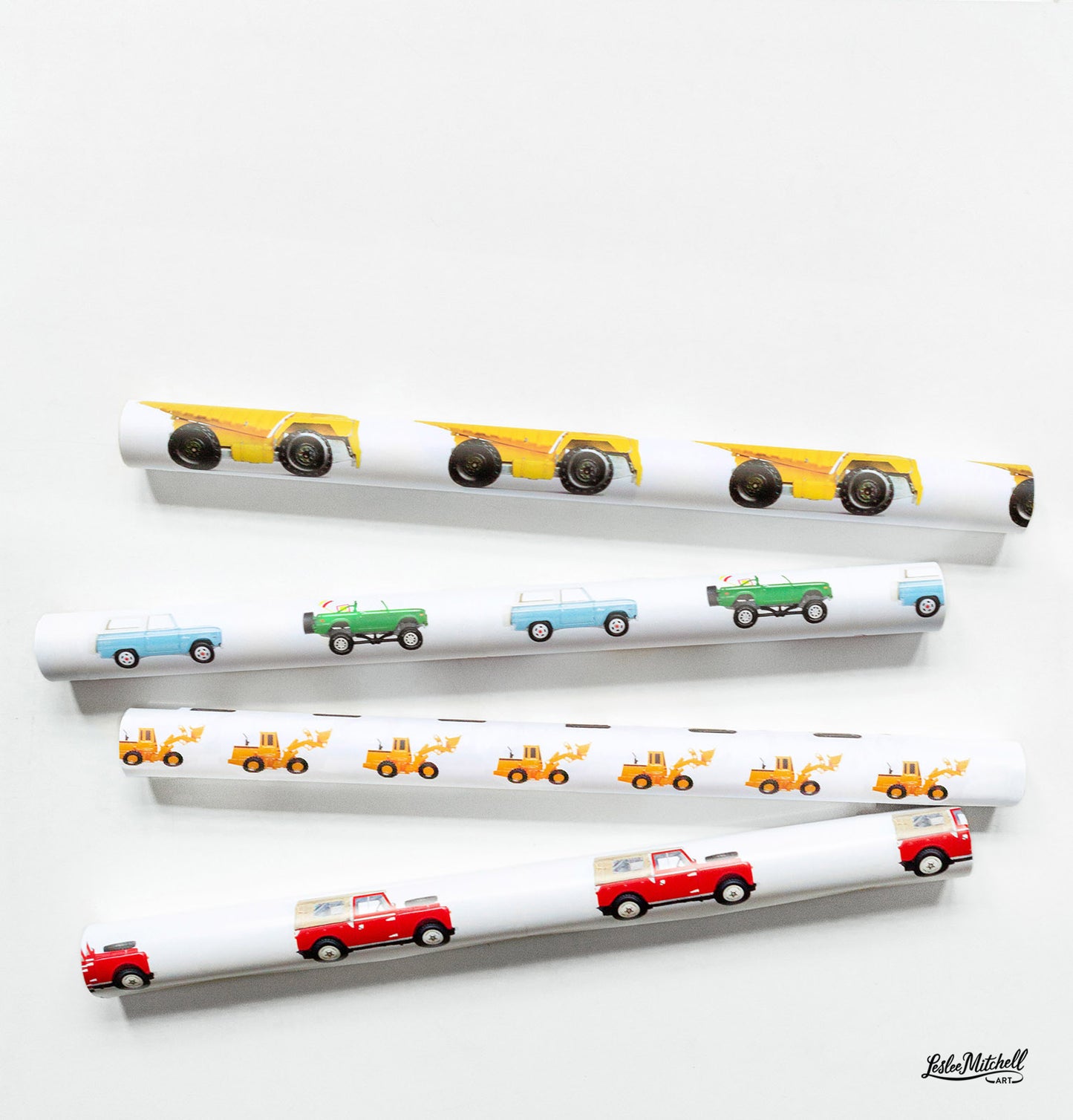 Wrapping Paper -  Dump Truck Birthday Gift Wrap
