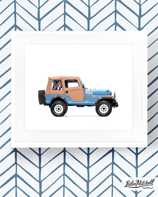 Car Series - Blue Jeep Renegade