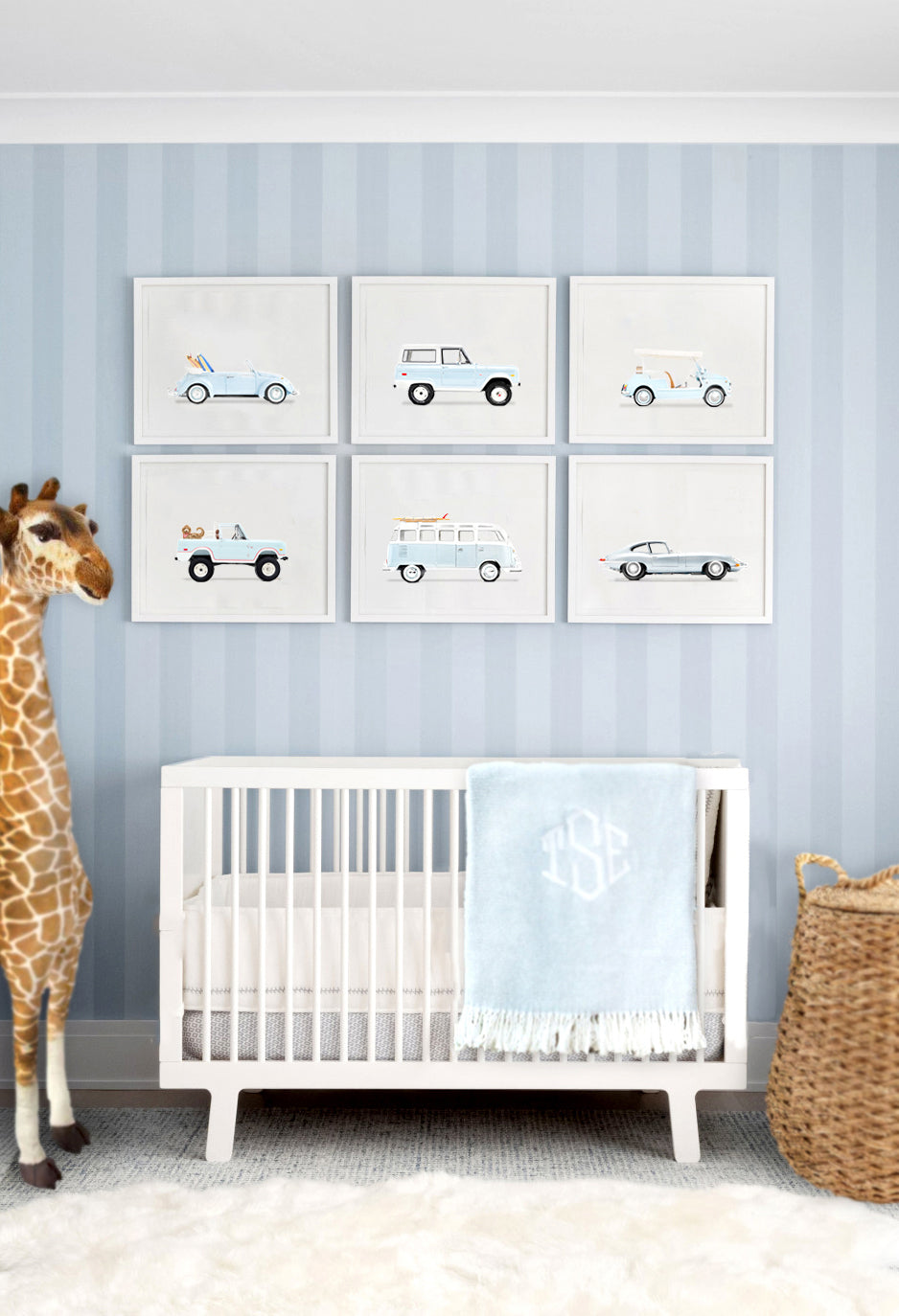 Car Series - Goldendoodle Lifted Powder Blue Bronco