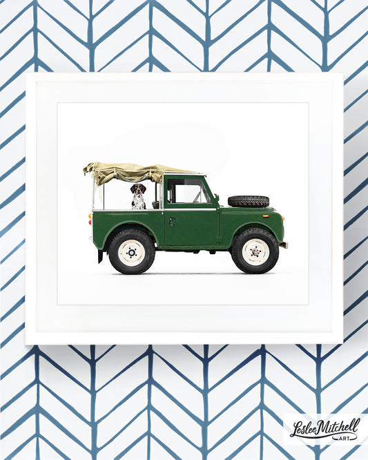 Car Series - English Pointer Green Defender