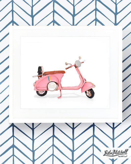 Car Series - Pink Vespa