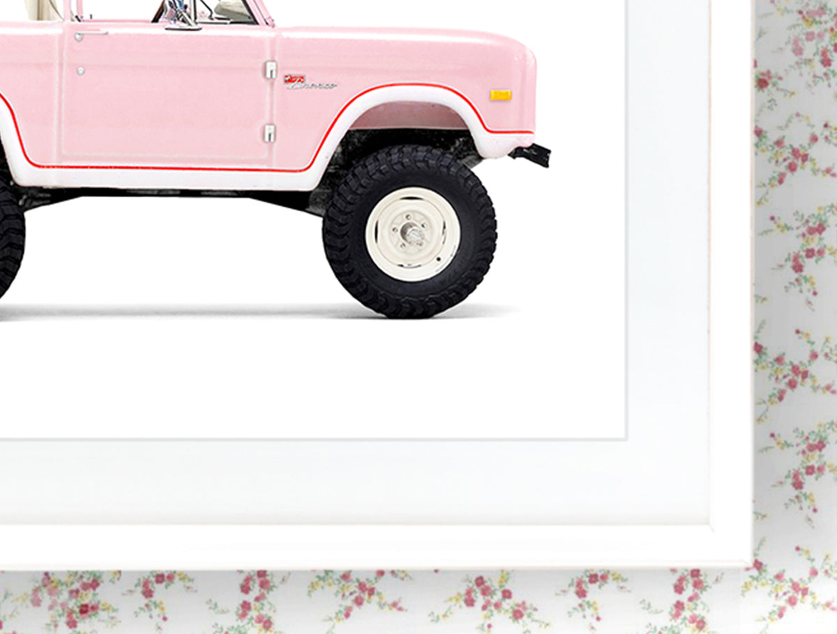 Car Series - Pink Vintage Ford Bronco