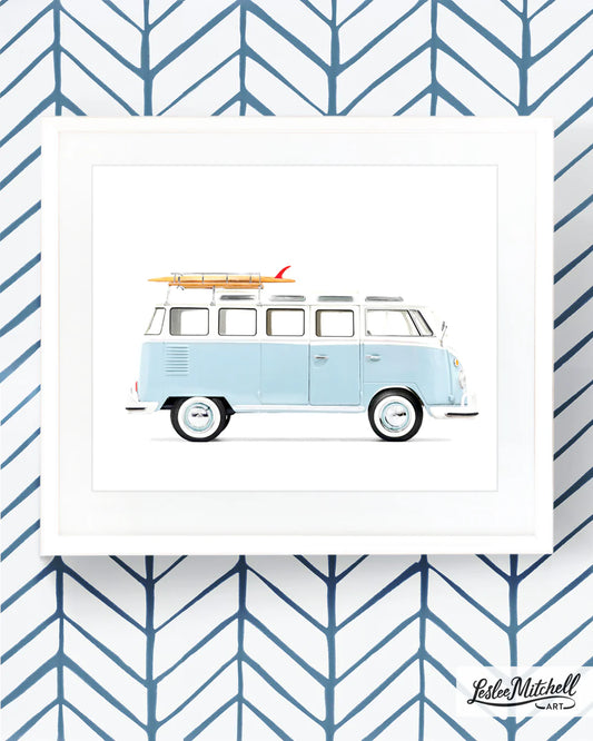 Car Series - Blue Surf Bus