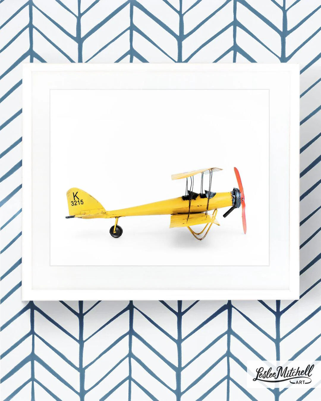 Airplane Series - Yellow Airplane Side View