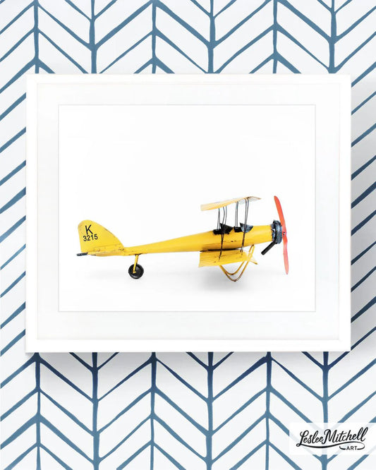 Airplane Series - Yellow Airplane Side View