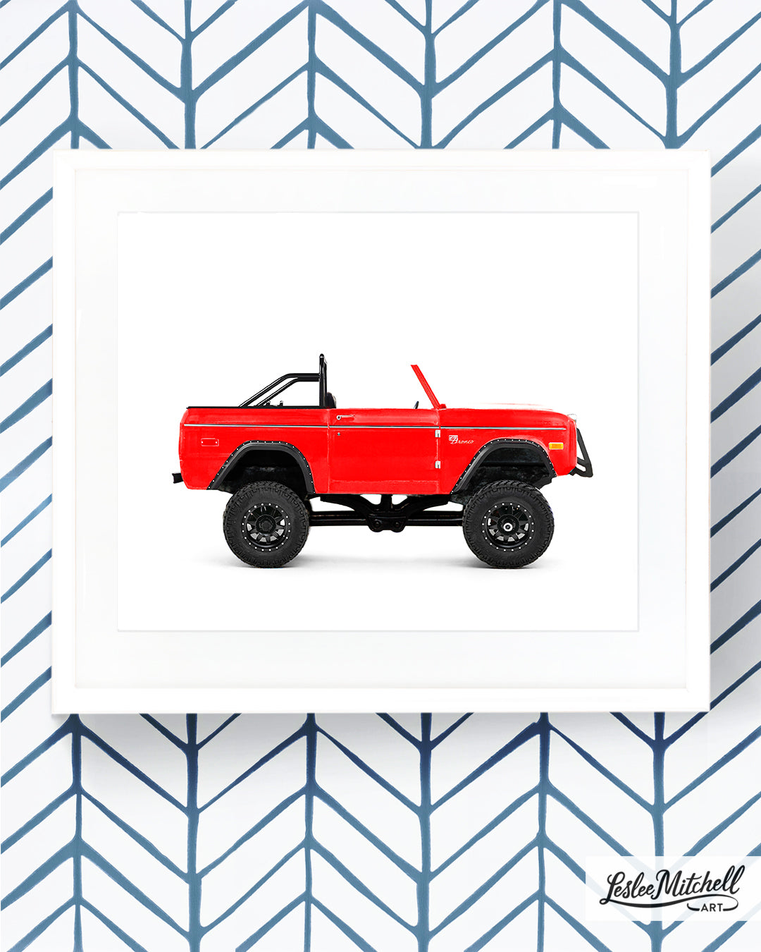 Car Series - Lifted Red Bronco