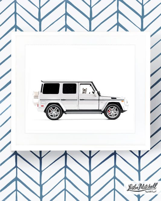 Car Series - Frenchie Silver G Wagon