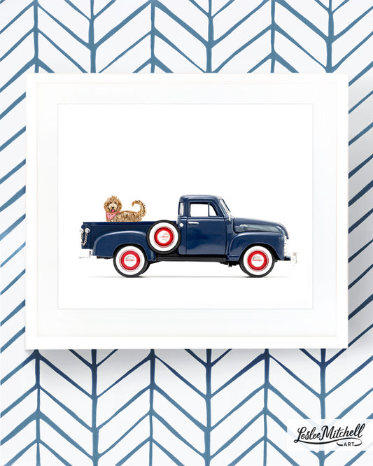 Car Series - Goldendoodle '53 Chevy