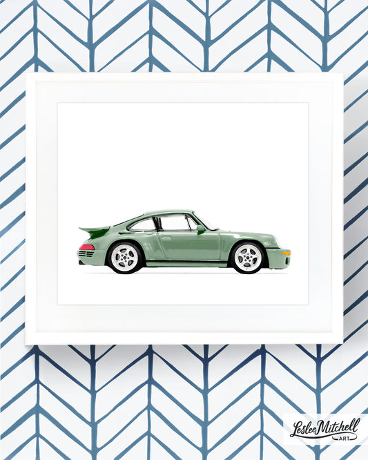 Car Series - Sage Green Porsche 911