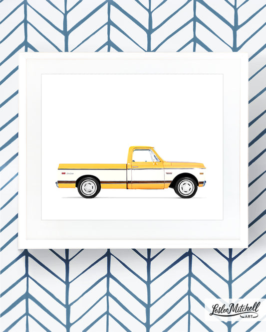 Car Series - Yellow Pickup Truck