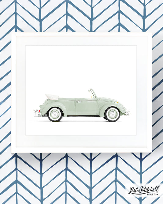 Car Series - Sage Green Convertible