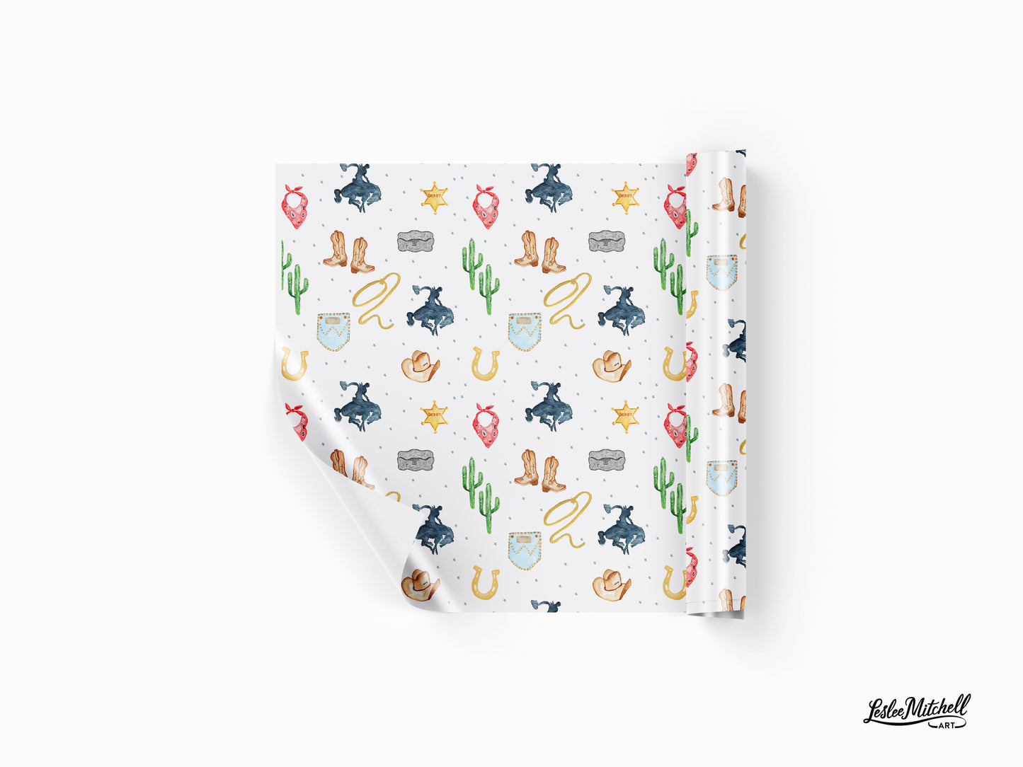 Wrapping Paper -  Cowboy Party Gift Wrap
