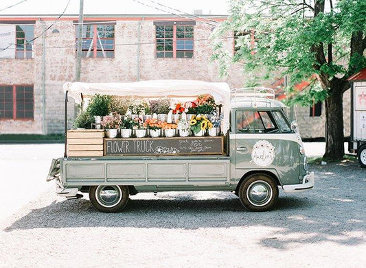 Vintage Car Series - Amelia's Flower Truck Print