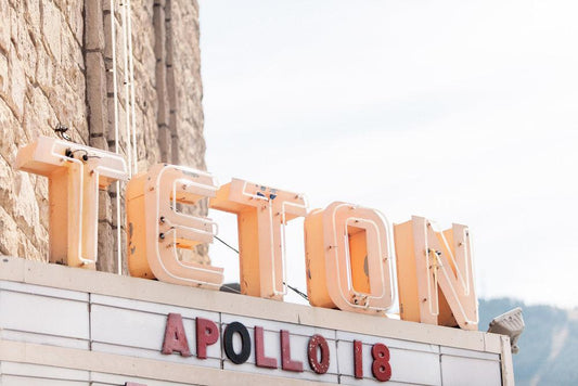 Jackson Hole Fine Art Photography Print - Teton Theatre Vintage Sign