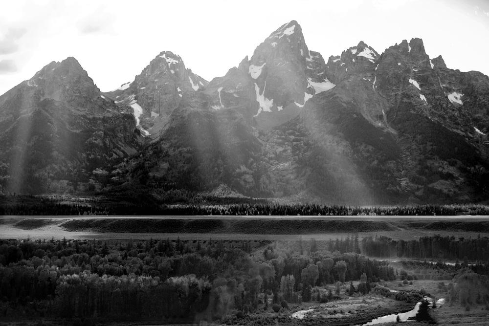 Jackson Hole Fine Art Photography Print - Sunset Over the Teton Mountains