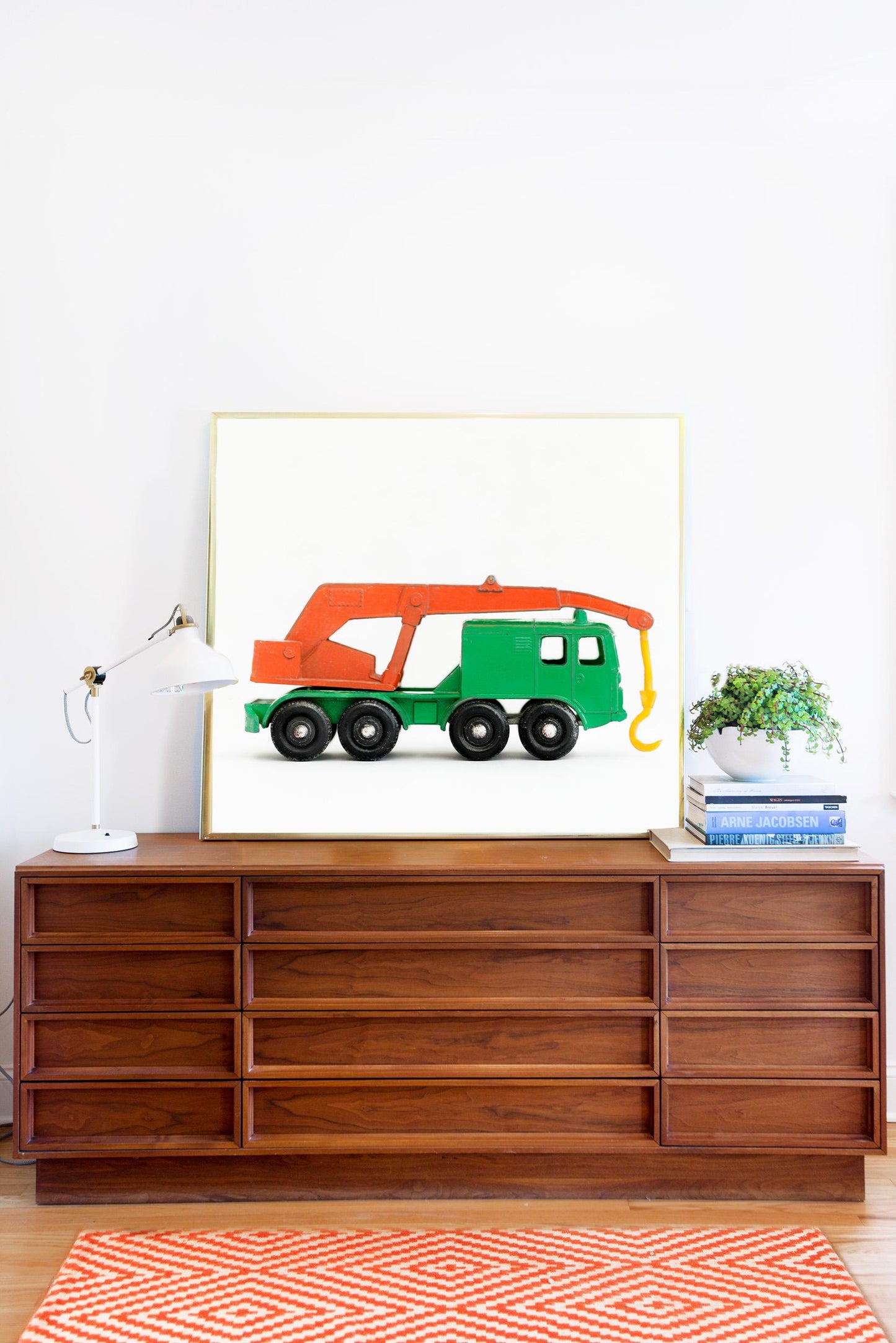 Car Series - Green and Orange Crane