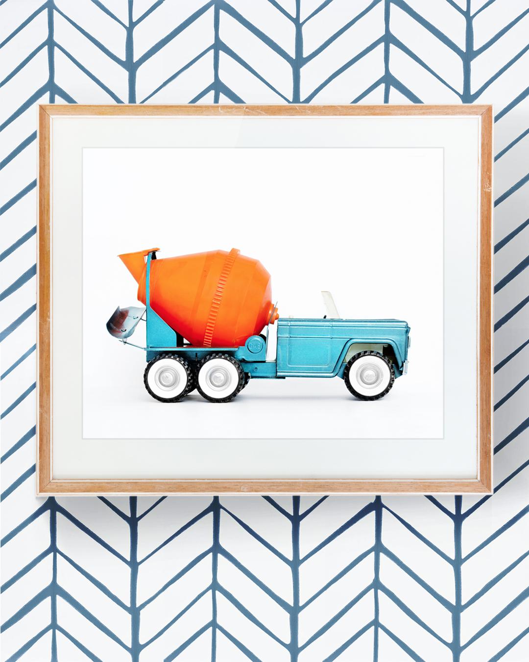 Car Series - Dump Truck Orange Blue