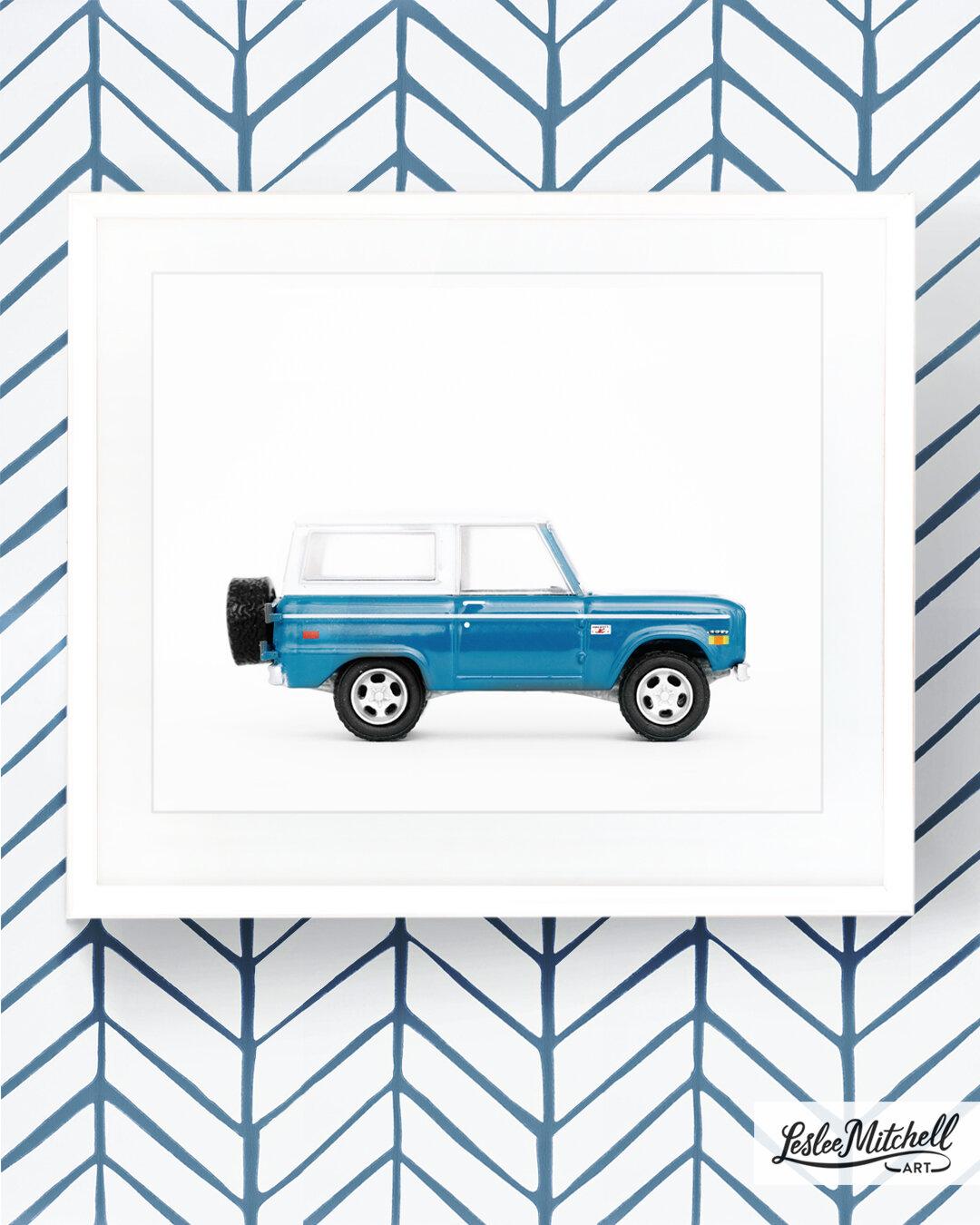 Car Series - Royal Blue White Roof