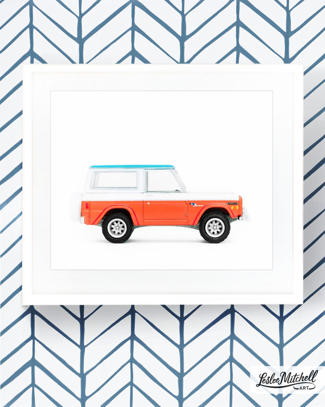 Car Series - Orange White Blue