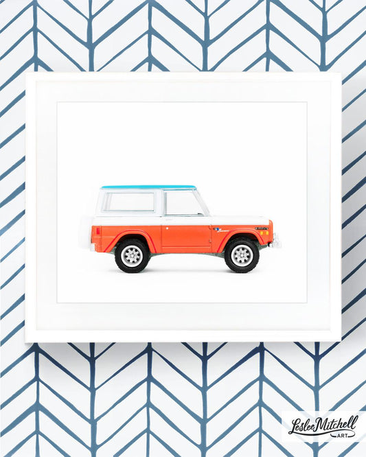 Car Series - Orange White Blue