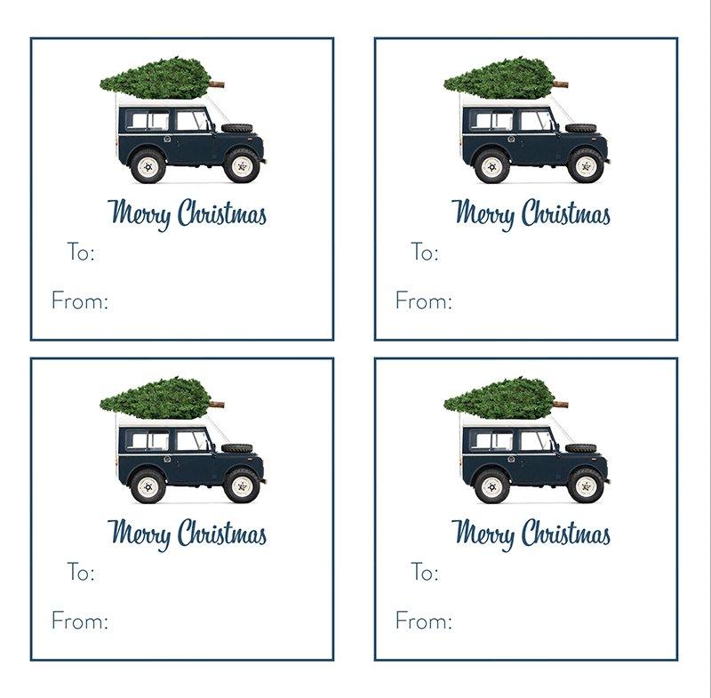 Christmas Gift Stickers - Navy Defender Christmas Gift Stickers