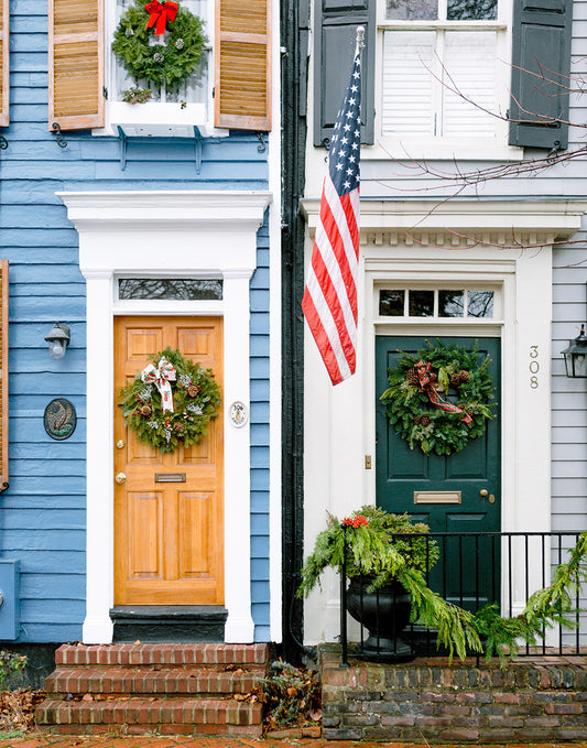 Christmas in Old Town Alexandria Front Doors