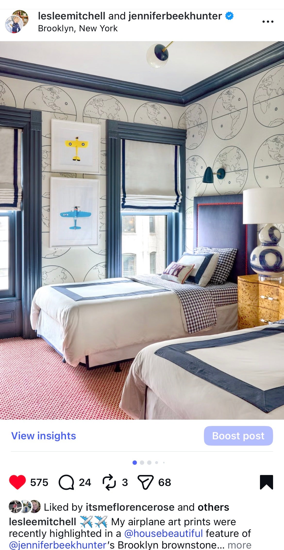 Airplane Series - Blue Airplane Red Check