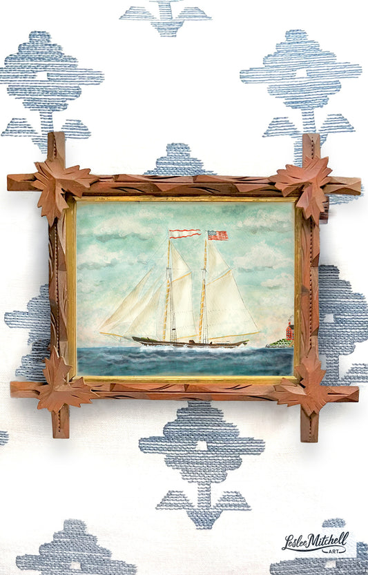 Clipper Tramp Art Frame Giclèe Print