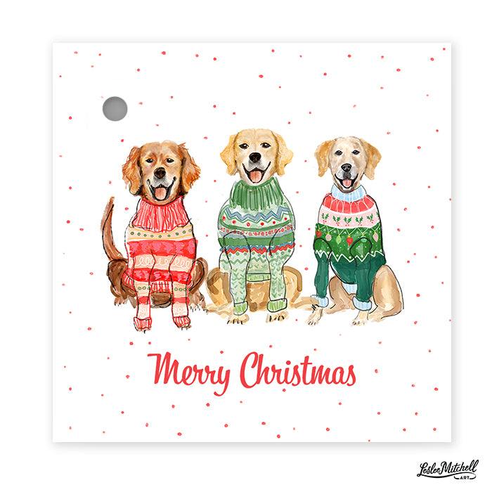 Christmas Gift Tags - Defender Dog Double Sided