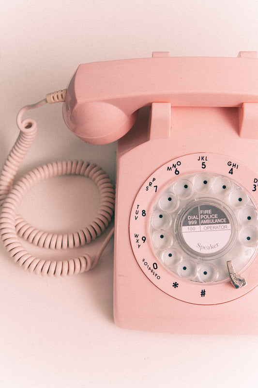 Pink Rotary Phone