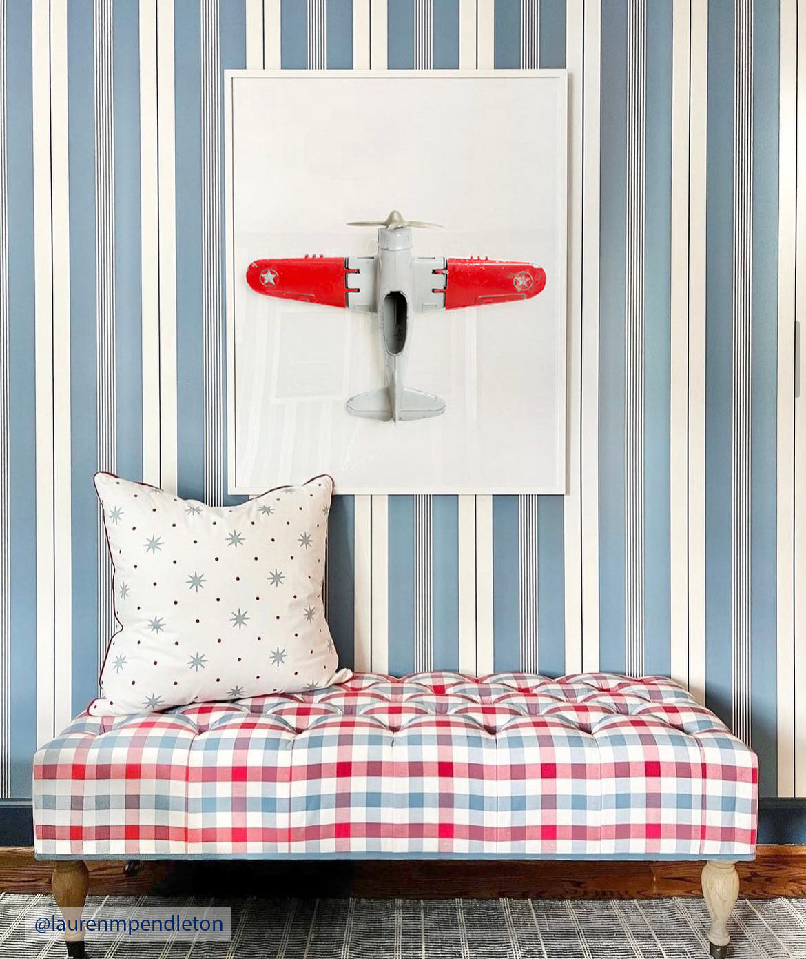 Airplane Series - Red and Gray Overhead