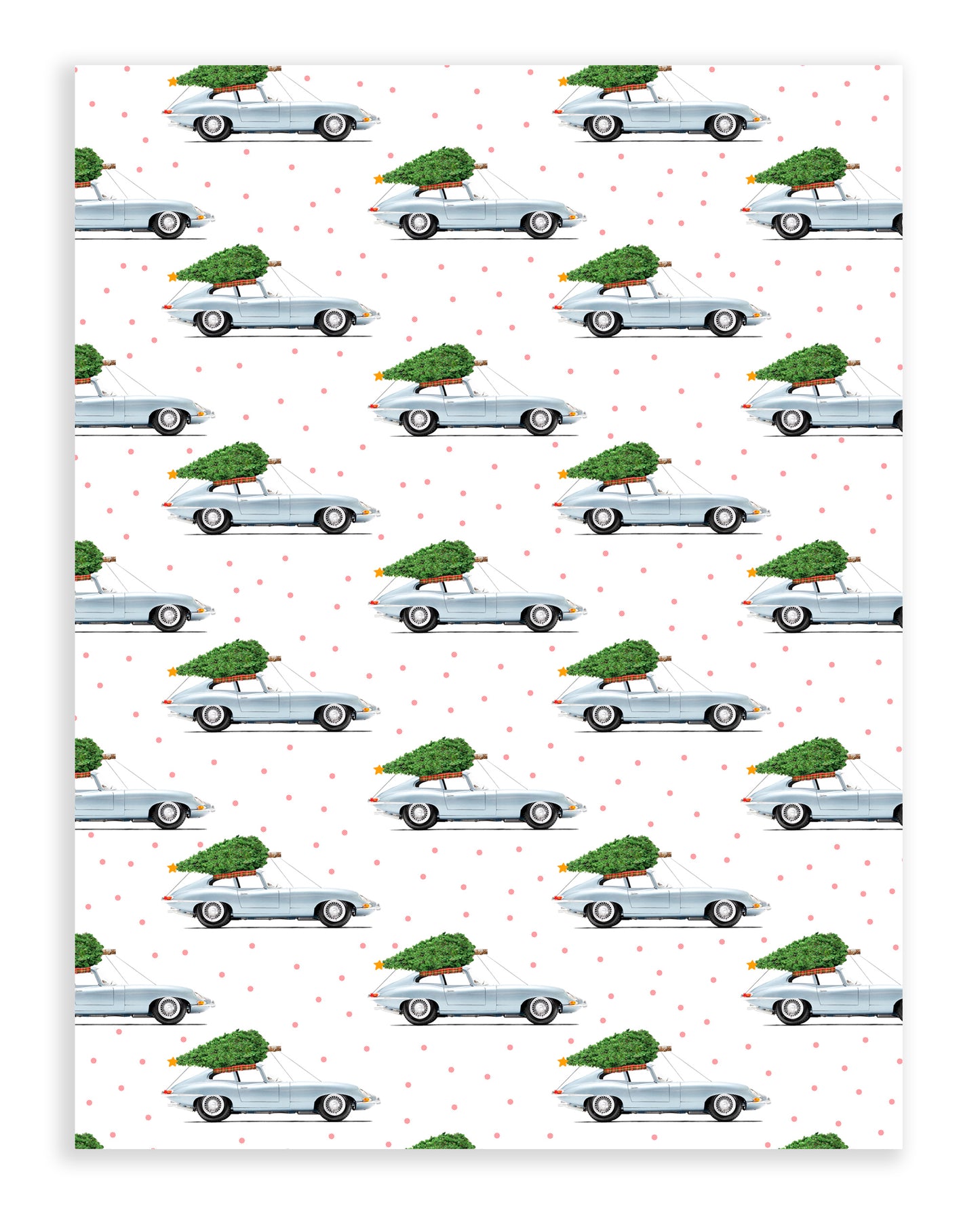 Christmas Gift Wrap -  Jaguar Christmas