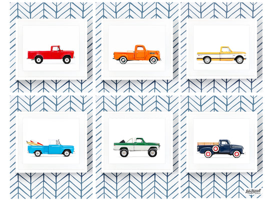 Set of Six - Classic Truck Art Prints