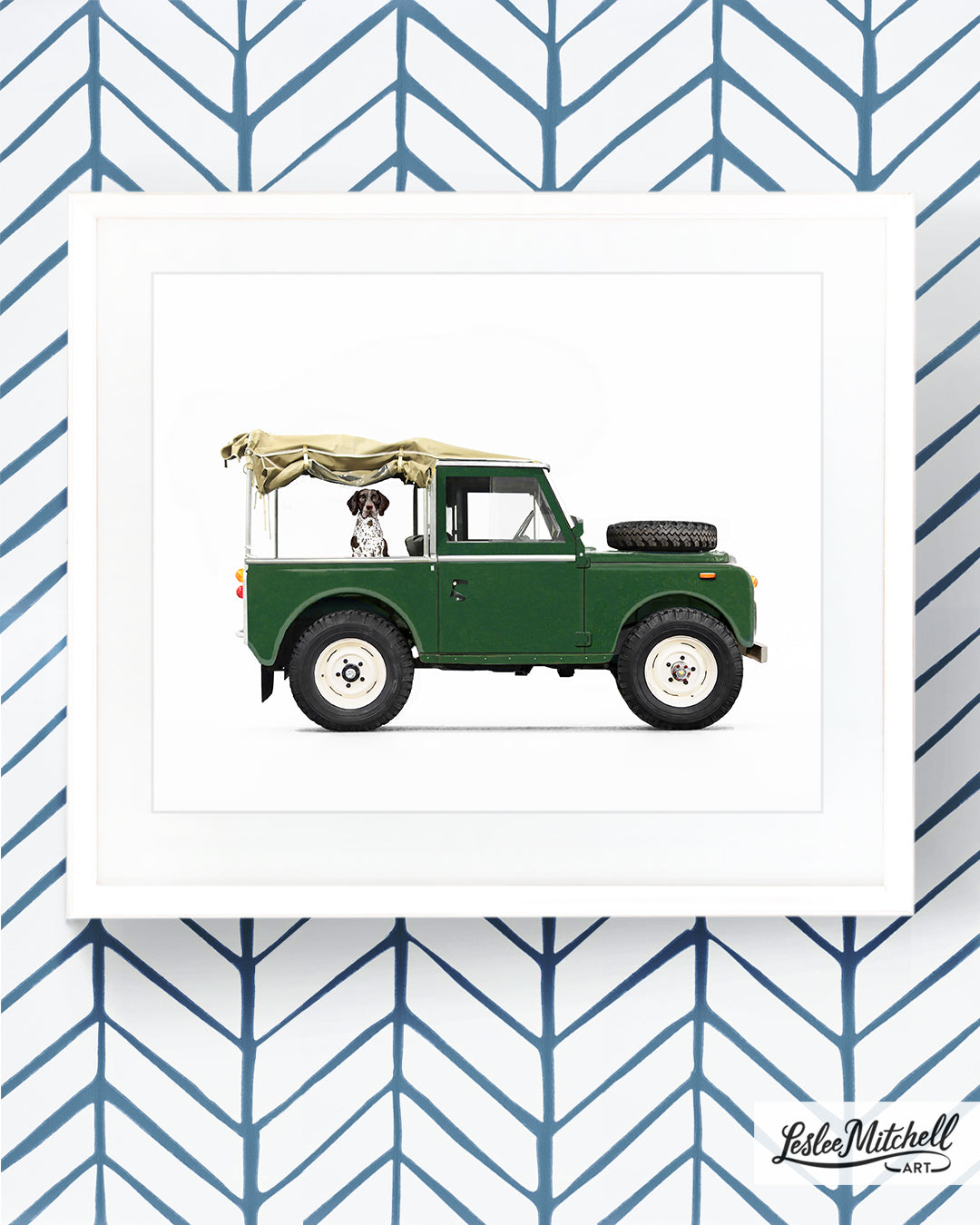 Car Series - English Pointer Green Defender