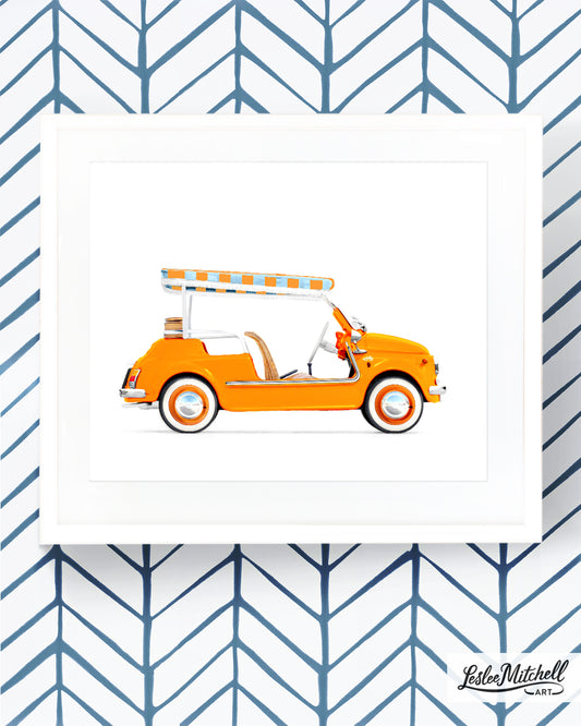 Car Series - Orange and Blue Fiat Jolly