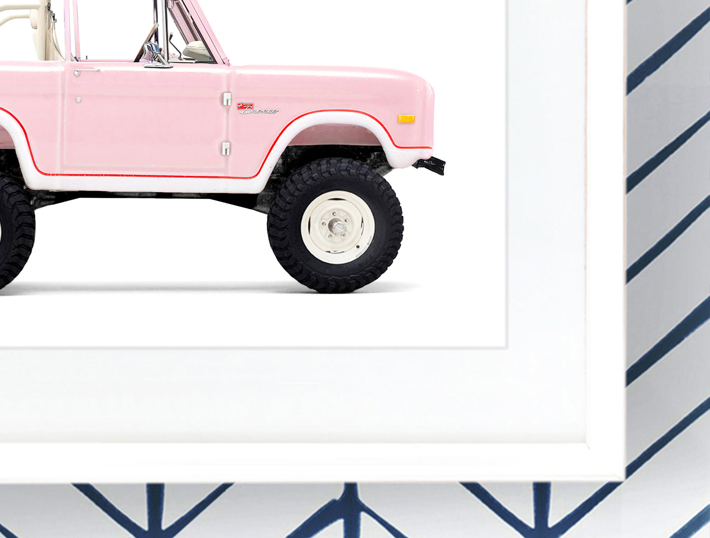 Car Series - Pink Vintage Ford Bronco