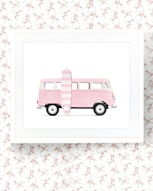 Car Series - Pink Surf Van