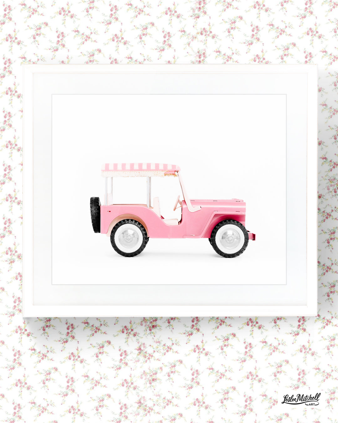 Car Series-Pink White Stripe
