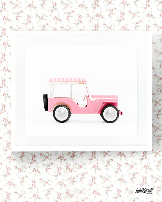 Car Series-Pink White Stripe
