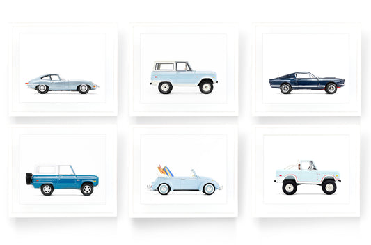 The Powder Blue Nursery Wall — Set of 6 Prints