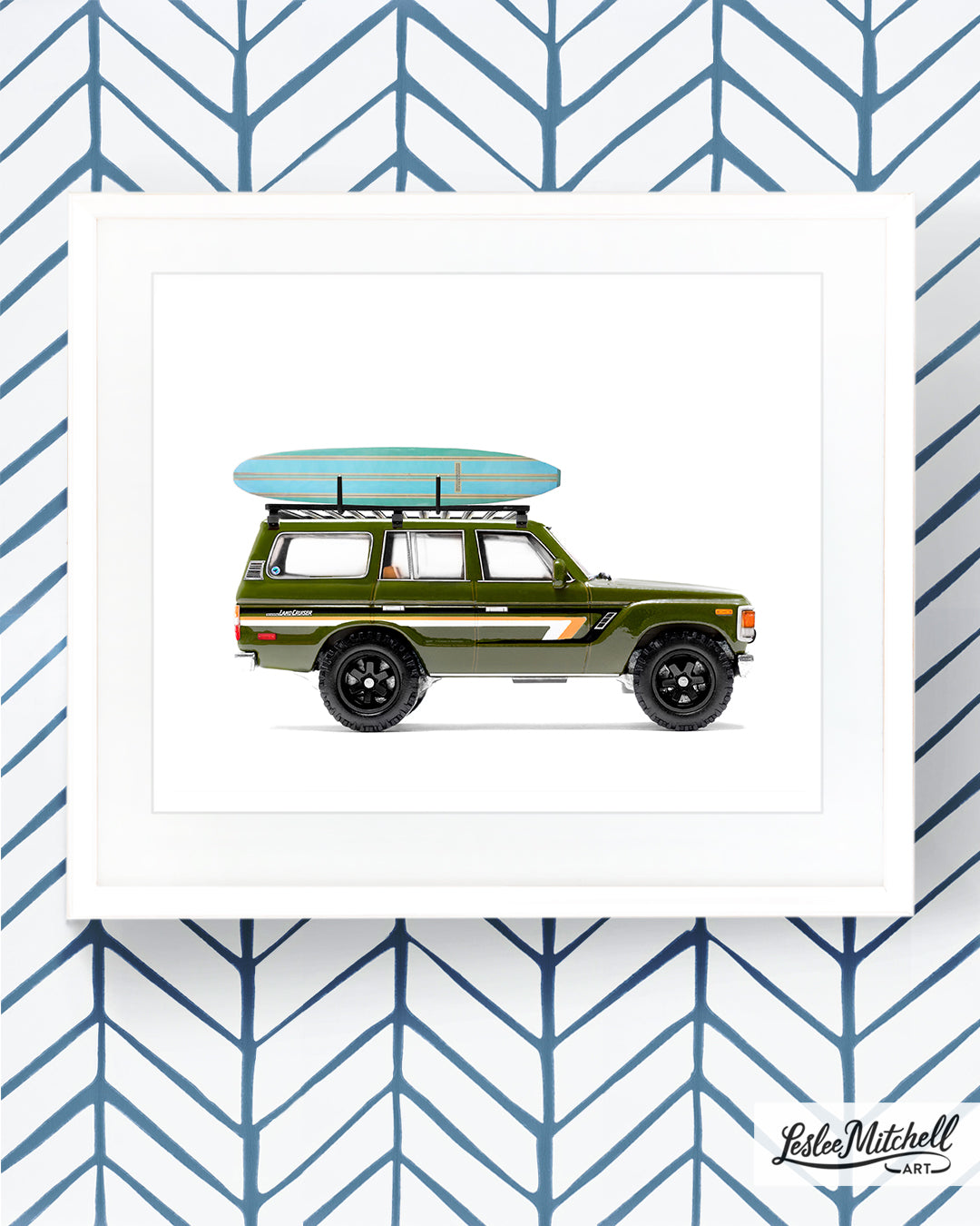 Car Series - Green FJ60 Surfboard