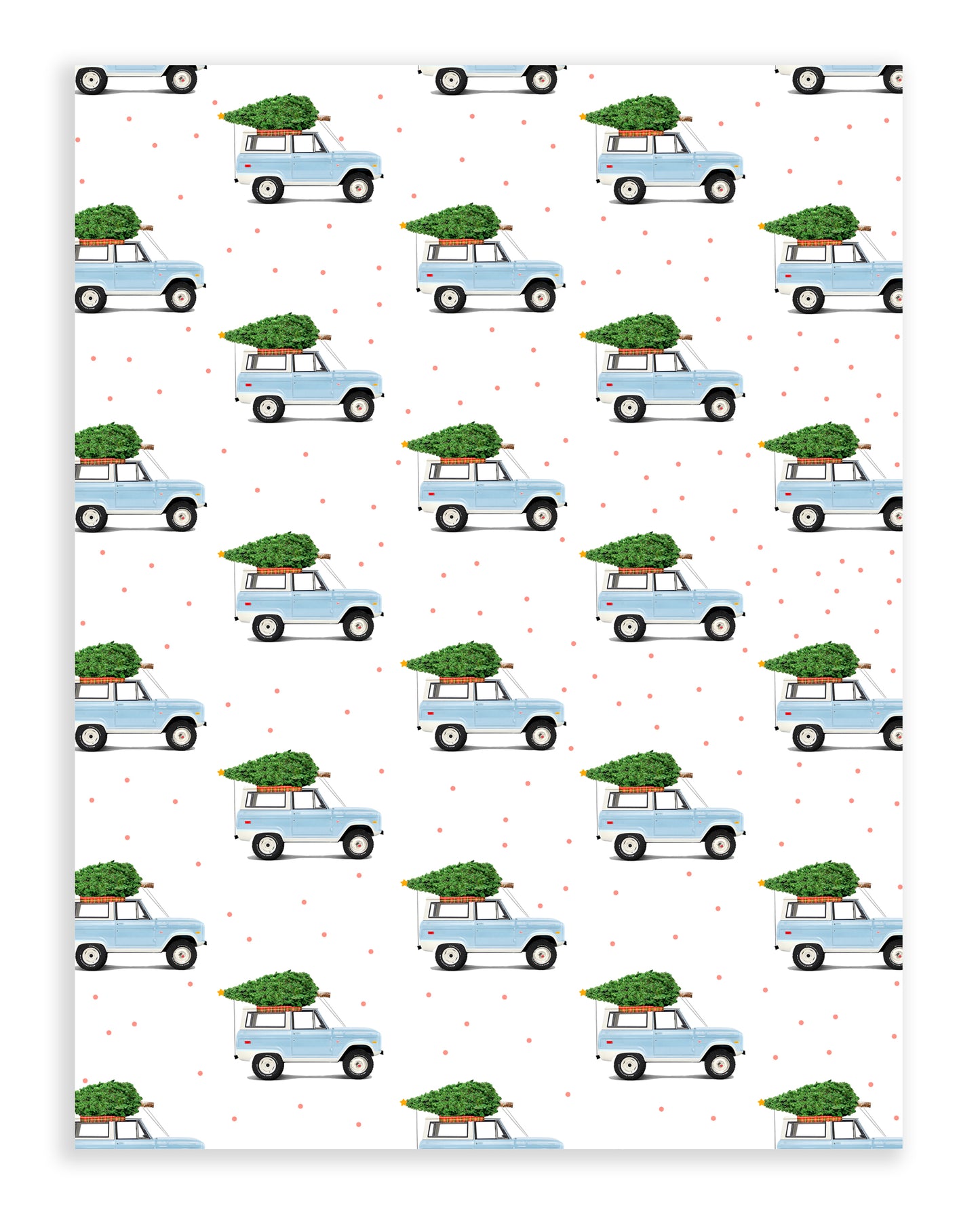 Christmas Gift Wrap -  Bronco Christmas