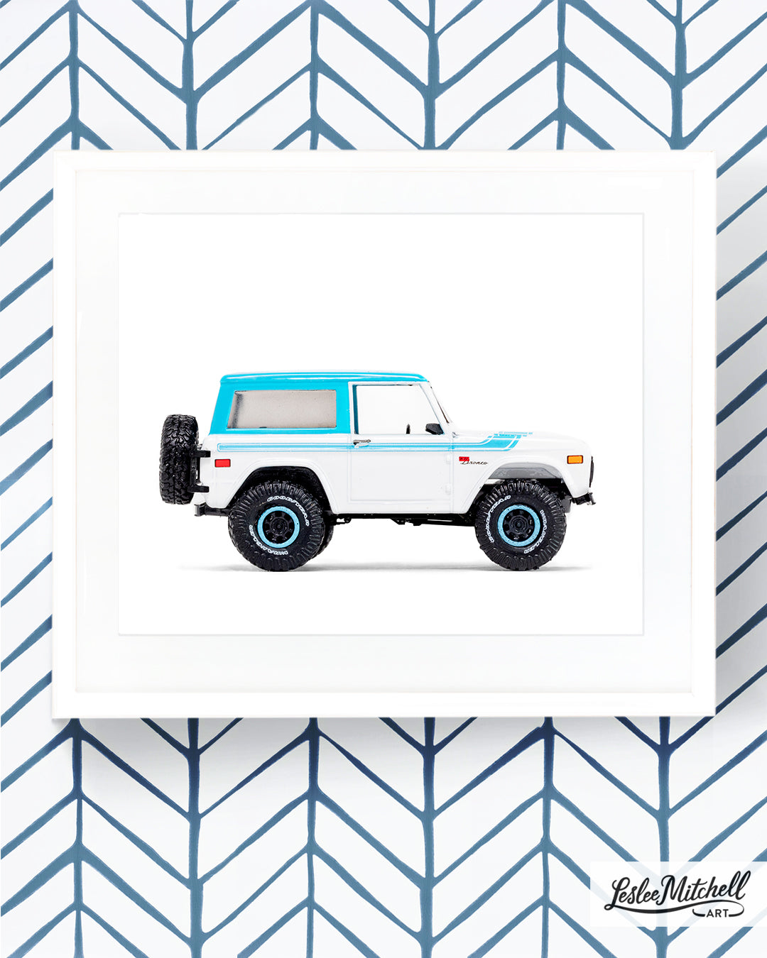 Car Series - Electric Blue Vintage Bronco