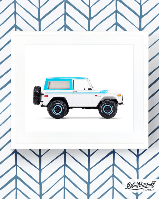 Car Series - Electric Blue Vintage Bronco