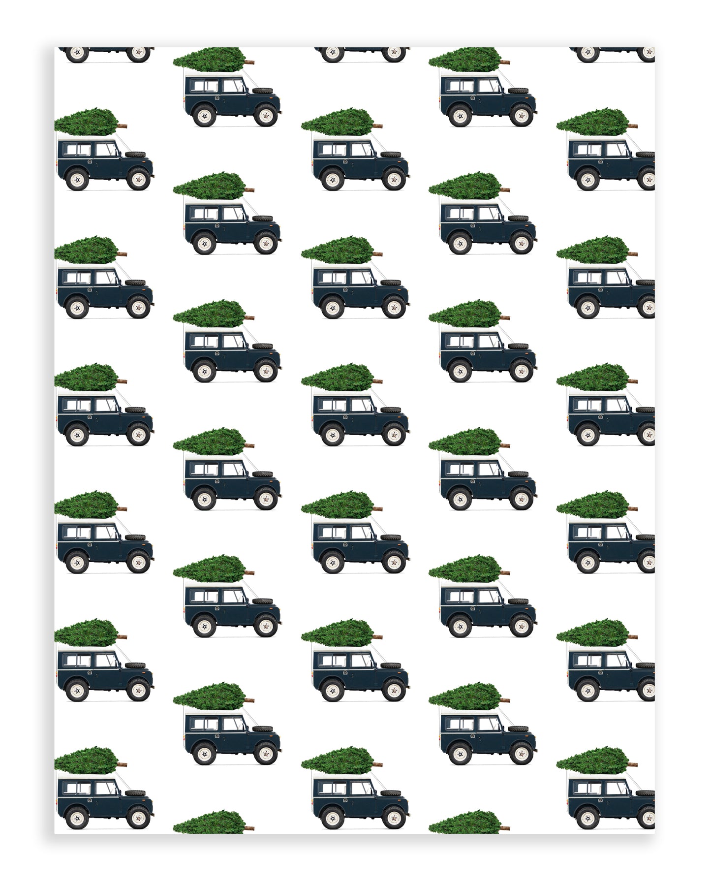 Christmas Gift Wrap - Navy Defender Christmas Tree