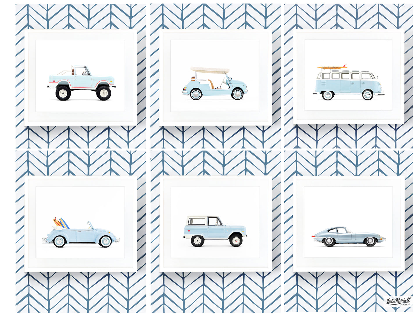 vintage car prints artwork